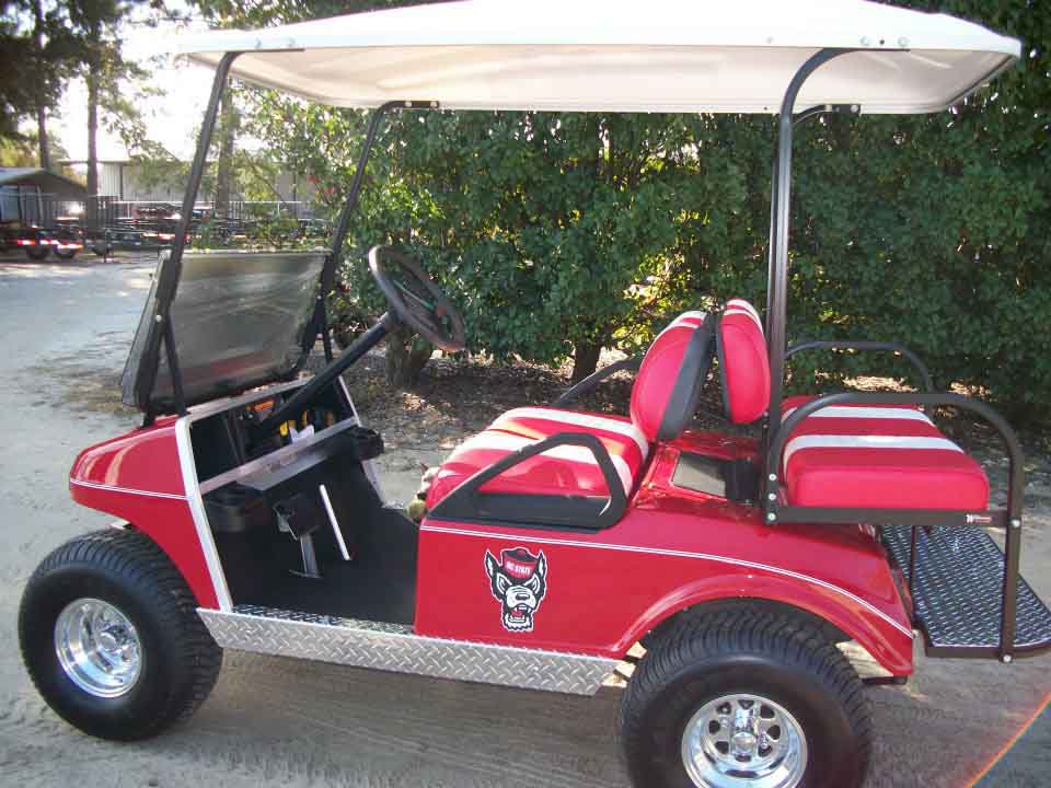 4 Seater NC State Wolf Pack Golf Car