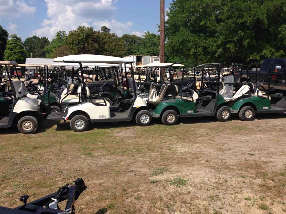 Lot with golf cart