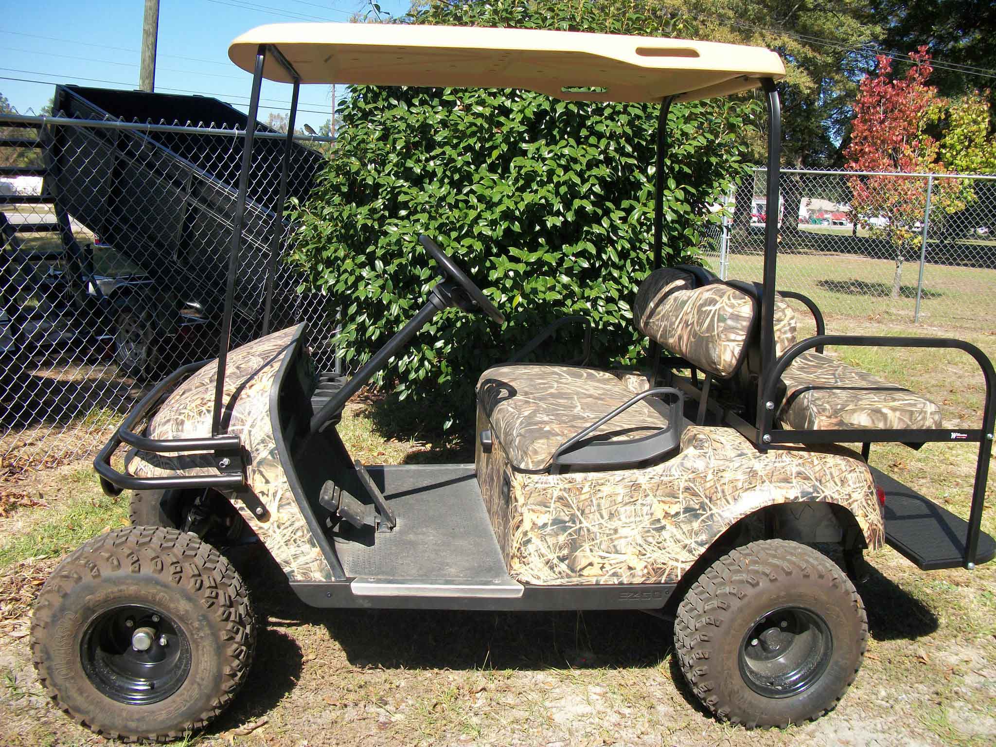 4 Seater Camo Golf Car