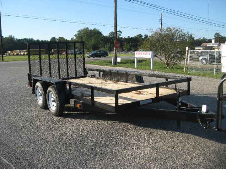 Black Utility Trailer