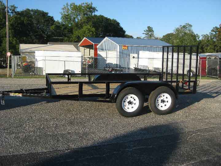 Black Utility Trailer